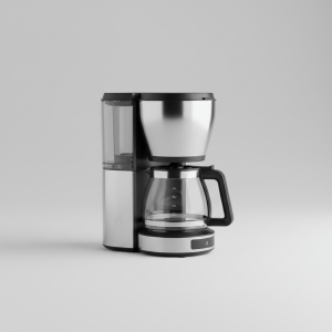 Professional product photography of a modern kitchen or household product on a clean light gray studio background, soft shadows, catalog style, centered